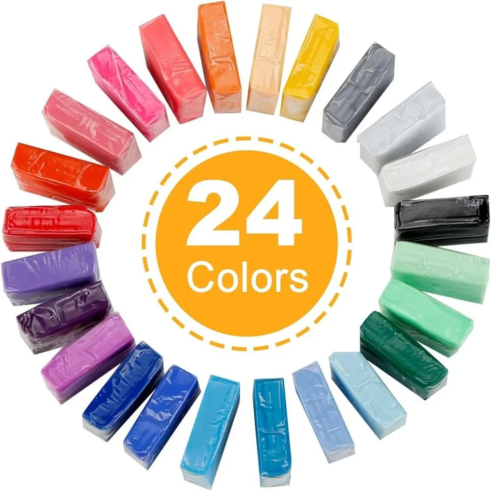 Polymer Clay Kit, Mini Modeling Clay Set for Kids/Beginners/Artist, 24 Colors - Picture 1 of 9